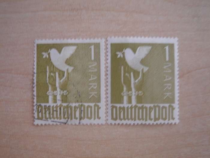 1947 Allied Occupation Zone MiNr 959 a used, stamped + mint, hinged