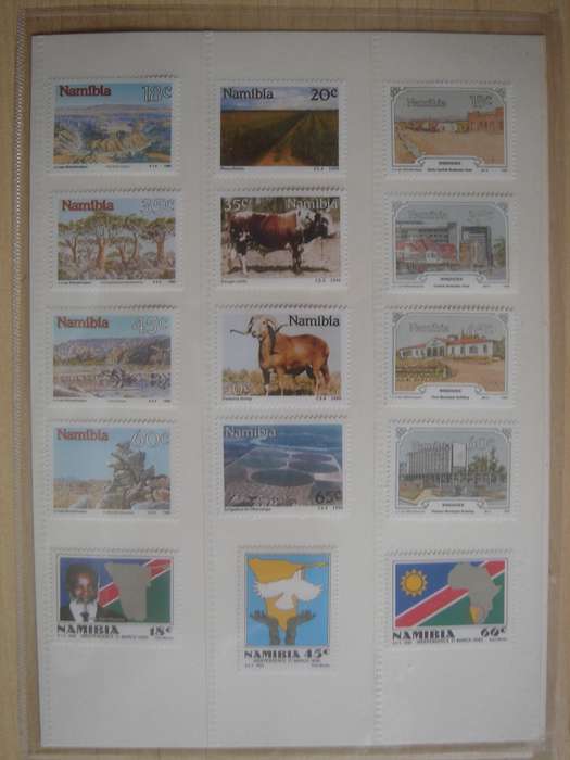 1990 Namibia - Mounted Set - 15 stamps MNH