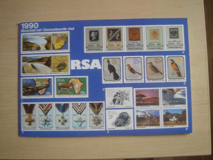 1990 RSA - Mounted Set - 24 stamps MNH