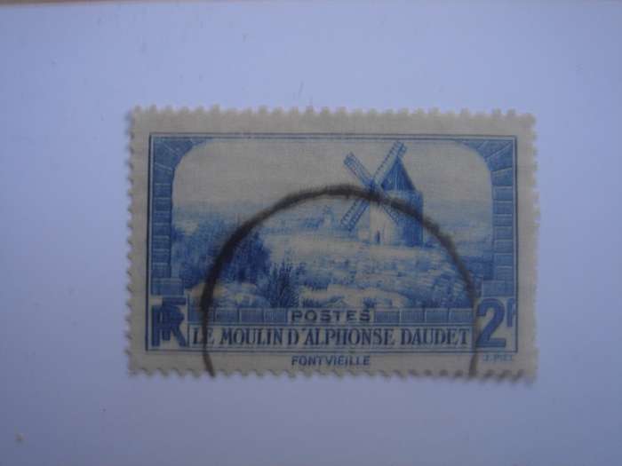 1936 France - Moulin d` Alphonse Daudet 2 F used, stamped