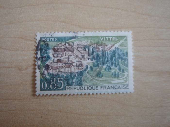 1963 France - Vittel - 0,85 f used, stamped