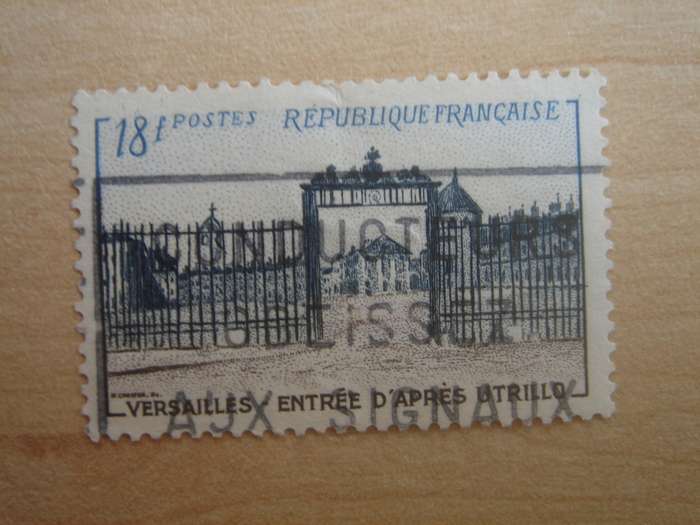 1946 France - Versailles Gateway 18 f used, stamped (SG1160a)