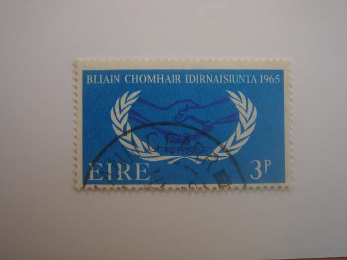 1965 EIRE - Internation Co-operation 3 P used, stamped