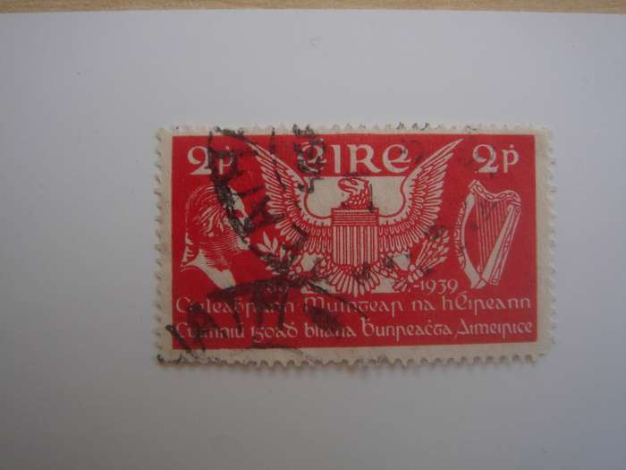 1939 EIRE - US Constitution - 150th Anniversary 2 P used, stamped