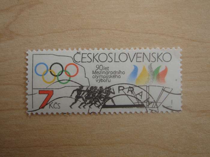 1984 CZ - Olympic Games Los Angelos 7 Kcs used, stamped