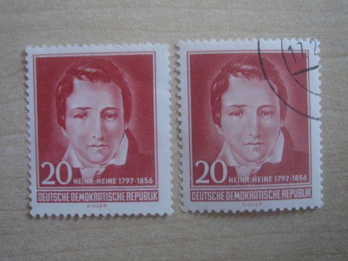 1956 DDR MiNr 517 Y II mint, hinged + stamped