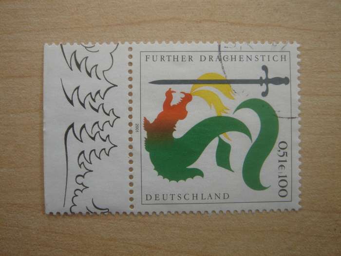 2001 Deutschland MiNr 2207 used, stamped with border