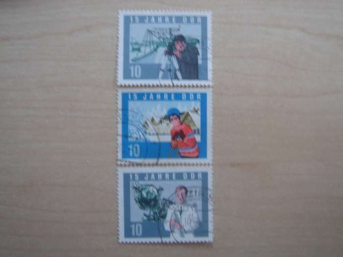 1964 DDR MiNr 1068-1070 A used, stamped