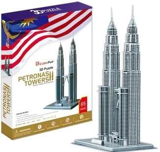 Cubic Fun - Petronas Towers (Malaysia) 86pcs 3D Puzzle