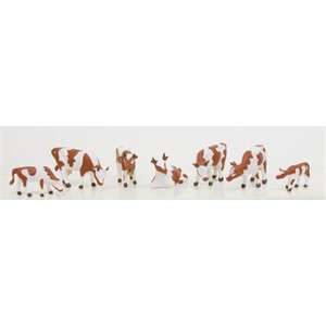 Model Power HO - Cows - Brown and White