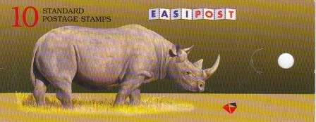 RSA 1997 RHINO BOOKLET # 28 DATED 18/7/1997 WITH HUMAN RIGHTS ON REAR COMPLETE