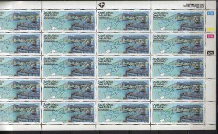 RSA 1995 TOURISM WESTERN CAPE MNH FULL SHEET OF 20 UNFOLDED