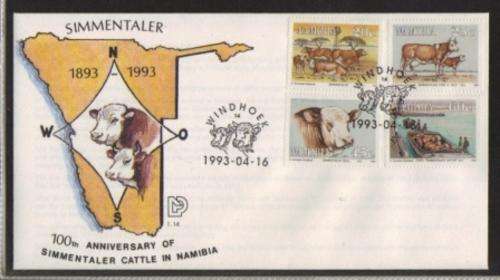 NAMIBIA 1993 SIMMENTALER CATTLE FDC 1.14