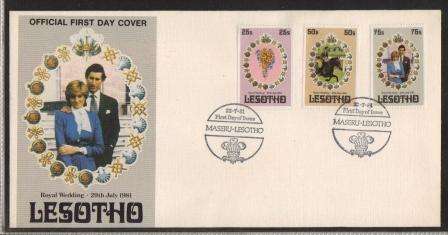 LESOTHO 1981 ROYAL WEDDING FDC