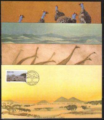 SWA 1983 PAINTERS SET OF 4 HAND CANCELLED LIMITED EDITION PRIVATE MAXI CARDS # 16