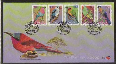 RSA 2000 7TH DEFINITIVE BIRDS FDC 7.5