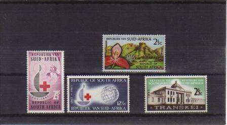 RSA 1963 MNH COMMEMORATIVE SINGLES COMPLETE (4 SINGLES)