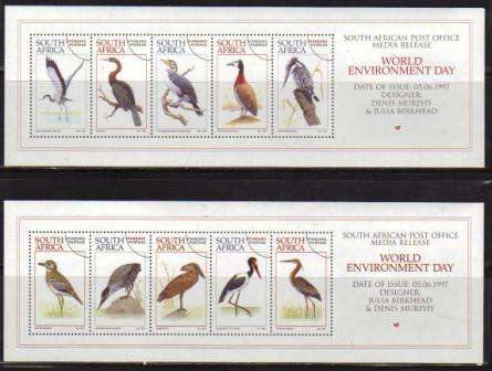 RSA 1997 WATERBIRDS MNH MEDIA RELEASE SET MR30/31