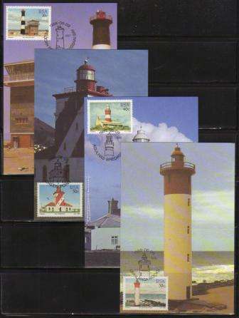 RSA 1988 LIGHTHOUSES SET OF 4 MAXI CARDS