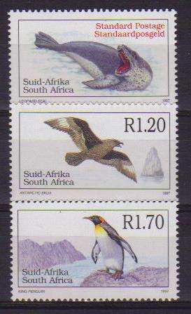 RSA 1997 6TH DEFINITIVE THREATENED FAUNA SET OF 3 ADDITIONAL MNH SINGLES