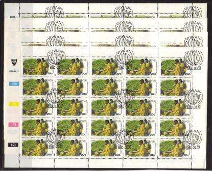 VENDA 1980 BANANA CULTIVATION SET OF 4 CTO FULL SHEETS OF 25