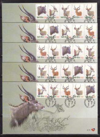 RSA 1998 ANTELOPE FDC 6.73 - ALL 5 SEQUENCE VARIETIES