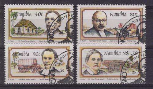 NAMIBIA 1995 FINNISH MISSIONARIES SET OF 4 CTO SINGLES