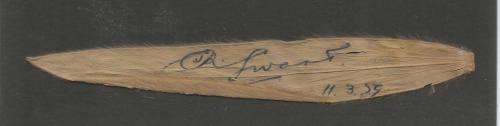 RSA 1979 SILVER-LEAF TREE LEAF SIGNED BY FORMER STATE PRESIDENT CR SWART - POSSIBLY UNIQUE