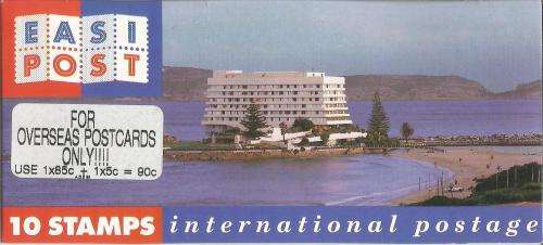 RSA 1993 TOURISM BOOKLET WITH ADDED STICKER and 5c STAMPS and 10c STAMPS ROW 2