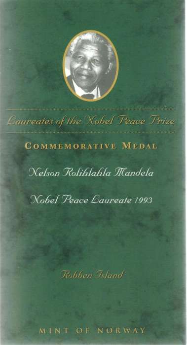COMMEMORATIVE MEDAL 2008 MANDELA LAUREATES
