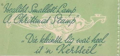 UNION SA 1942 1S CHRISTMAS LABELS BOOKLET COMPLETE WITH 2 MNH PANES (STITCHED)
