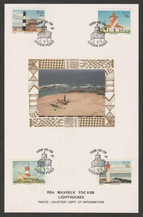 RSA 1988 LIGHTHOUSES LIMITED EDITION MAXISILK CARD # 4/88