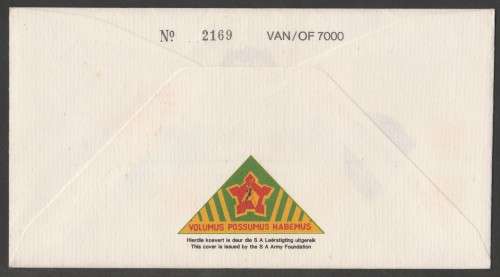 SA ARMY COM COVER #2 - 1987 25 YEARS 2 SA INFANTRY BATTALION - SIGNED IN BLACK