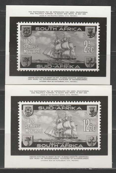 RSA 1962 LANDING OF 1820 SETTLERS SET OF 2 PHOTOGRAPHIC MEDIA/PUBLICITY RELEASES