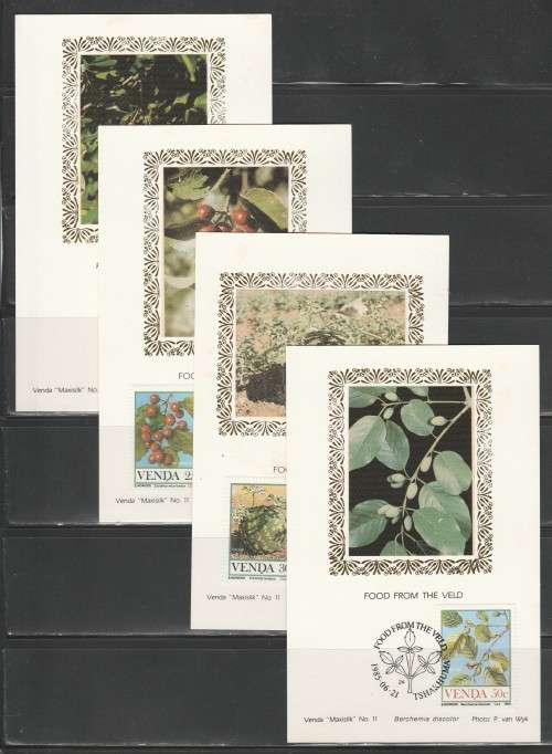 VENDA 1985 FOOD FROM THE VELD SET OF 4 LIMITED EDITION MAXISILK CARDS #11
