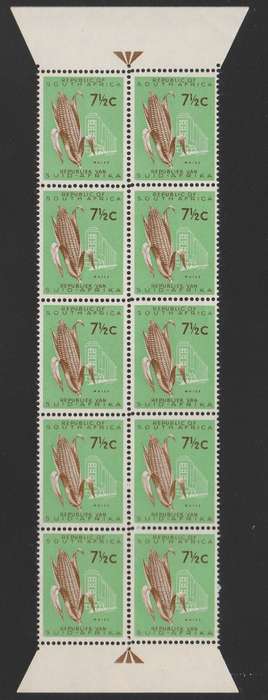 RSA 1962 1ST DEF 7and1/2c MNH ARROW BLOCK OF 10 SACC 215