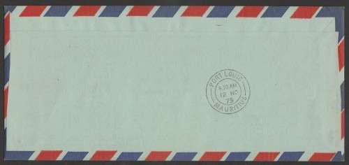 AVIATION 1975 KEMPAIR FLIGHT COVER  #25 - AIR MAURITIUS 1ST FLIGHT JHB - MAURITIUS BOEING 737