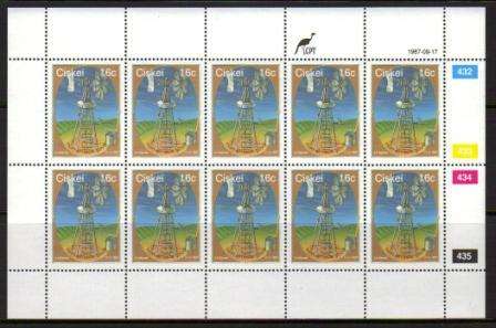 CISKEI 1987 HOMEMADE TOYS SET OF 4 MNH FULL SHEETS OF 10