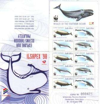 RSA 1998 ILSAPEX WHALES BOOKLET DATED 1998/09/28 - NOT LISTED IN SACC