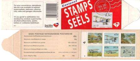 RSA 1993 AVIATION ORIGINAL BOOKLET PANE 4