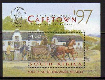 RSA 1997 PHILEX CAPE TOWN MNH MINIATURE SHEET