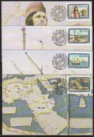 RSA 1988 BARTOLOMEU DIAS SET OF 4 MAXI CARDS