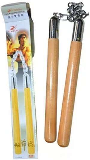 Nunchaku - wooden with chain