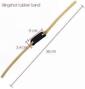 Ketty (kettie / sling shot) with rubber - steel frame with wrist support