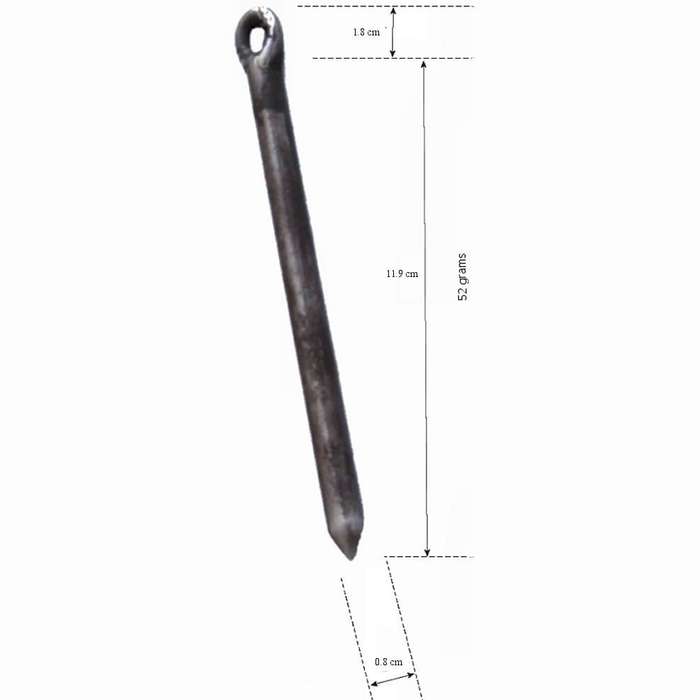 Steel tent stakes with fully formed eyes