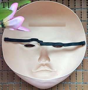 Theatrical masks - female - realistic - latex
