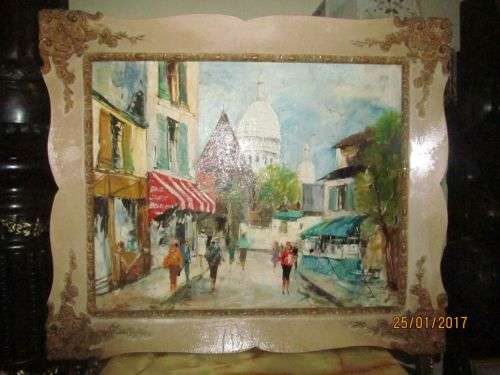 JEAN CORDET !! Oil on Canvas by World Renowned French Artist 1950s, Framed