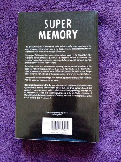 Super Memory: A Quick-Action Program for Memory Improvement - Douglas Herrmann (Excellent Condition)