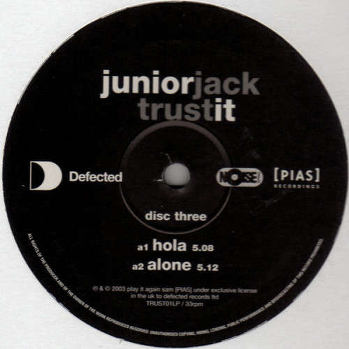 Junior Jack - Trust It Vinyl LP x 3 Excellent Condition