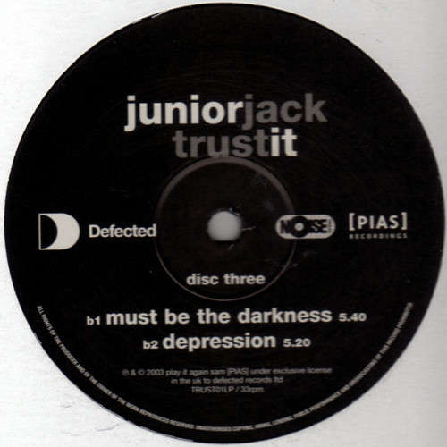 Junior Jack - Trust It Vinyl LP x 3 Excellent Condition